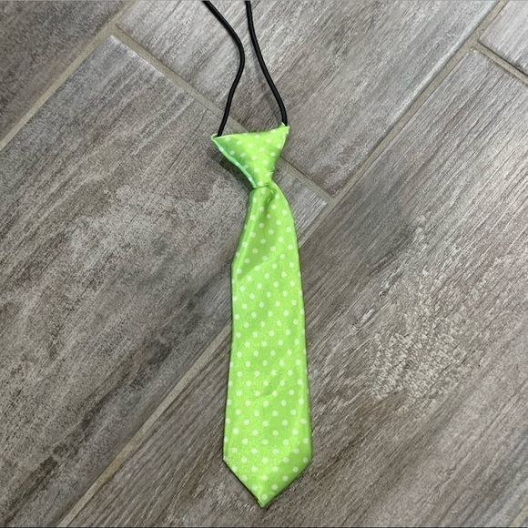 Tie Baby Toddler Green Swiss Dot Christmas Easter St. Patrick's Day Neck Tie NEW - Picture 1 of 2